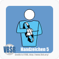 Handzeichen 5
