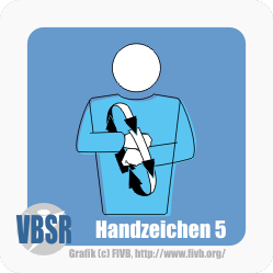 Handzeichen 5